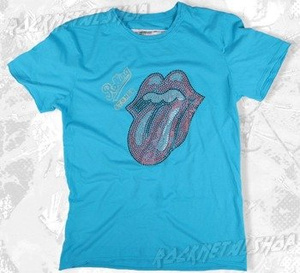 koszulka ROLLING STONES - CLASSIC TONGUE niebieska