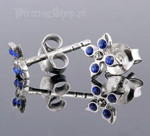 kolczyki do uszu LISTEK NIEB