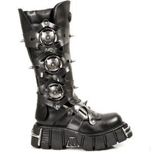 buty NEW ROCK - Itali Negro y Pulik Acero Tower Negro Acer [M.735-C10]