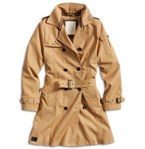 płaszcz damski TRENCHCOAT WOMEN BROWN