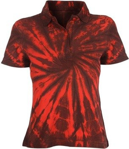 bluzka polo barwiona RED MIX