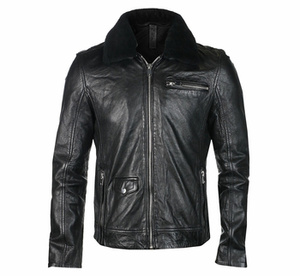 kurtka skórzana pilotka - G2MFELAN SF NZLV BLACK