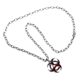 wisior + łańcuch BIOHAZARD