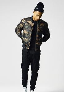 kurtka flyers CAMO BASIC BOMBER woodcamo