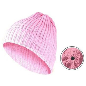 czapka zimowa MASTERDIS - KMA BEANIE BASIC FLIP neon pink