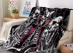 narzuta/koc SKULL - GUITARIST