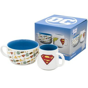 zestaw śniadaniowy JUSTICE LEAGUE - DC COMICS LOGOS