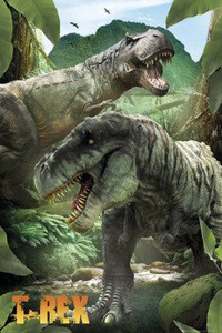 plakat DINOSAURS - T-REX