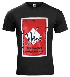 koszulka WINO OWOCOWE PÓŁSŁODKIE RÓŻOWE