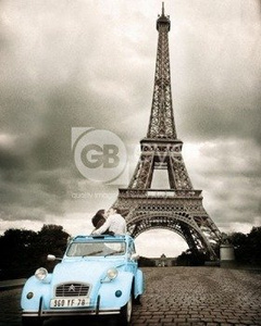 plakat PARIS - ROMANCE