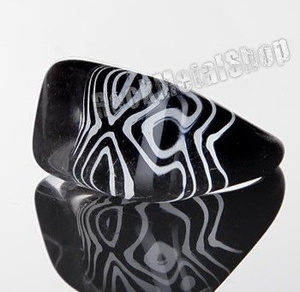 pierścień PATTERN czarny