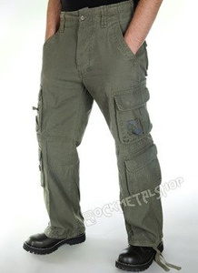 spodnie bojówki PURE VINTAGE olive