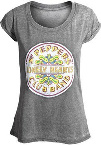 bluzka damska THE BEATLES - SGT PEPPER DRUM BURNOUT