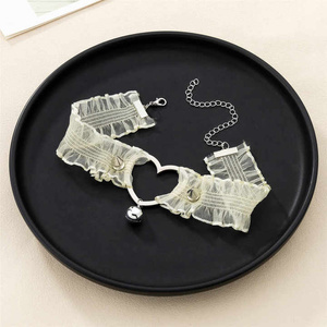 naszyjnik/choker  HEART (yellow)