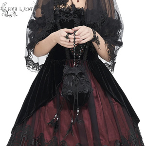 torebka damska DEVIL FASHION - GOTHIC VELVETEEN