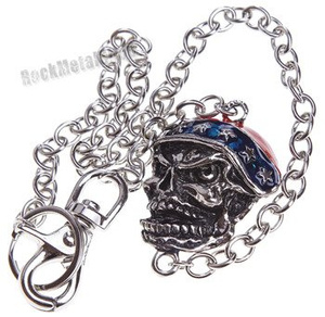 łańcuch do kluczy/portfela REBEL SKULL