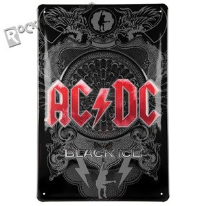 tabliczka z metalu AC/DC - BLACK ICE