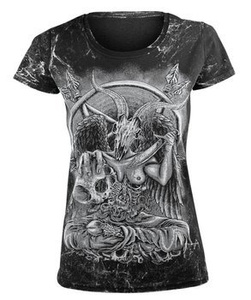 bluzka damska AMENOMEN - DEMON (OMEN023DA ALLPRINT WHITE)