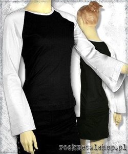 bluzka damska CZARNO / BIAŁA