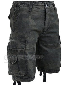 spodnie bojówki krótkie VINTAGE SHORTS - DARKCAMO