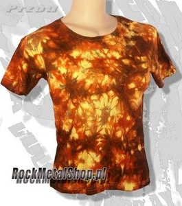 bluzka damska RED / YELLOW MIX barwiona