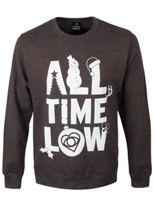 bluza ALL TIME LOW - CHRISTMAS LOGO, bez kaptura