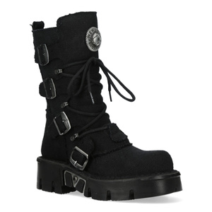 buty NEW ROCK TORDO NEGRO, RECIPET NEGRO, REACTOR NEGRO LATERAL SIN MATRICULA [M-1473-RC1]