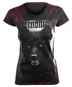 bluzka damska AMENOMEN - BLACK WOLF (OMEN024DA ALLPRINT RED)