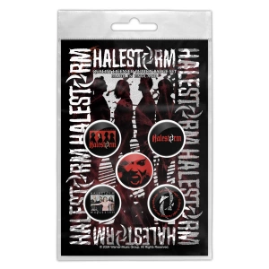 zestaw 5 szt. przypinek HALESTORM - PORTRAIT