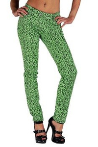 spodnie damskie LIVING DEAD SOULS green (TR367)