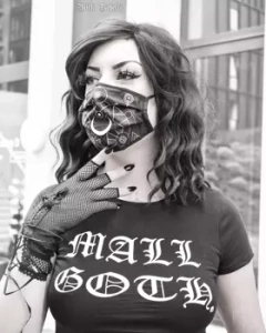 rękawiczki OPEN FINGER NET LACE UP czarne