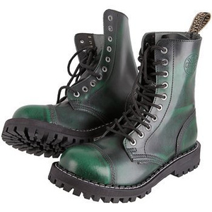 glany STEEL - GREEN / BLACK (10 dziurek)