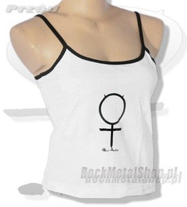 bluzka damska GIRL ANGEL biała, na ramiączkach