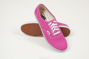 trampki damskie VANS - AUTHENTIC LO PRO FUCHSIA RED TRUE WHITE