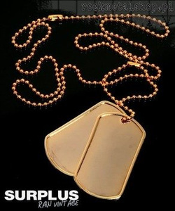 nieśmiertelnik  [66-5589-34],   ZŁOTY