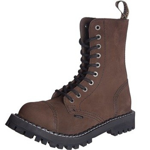 glany STEEL - NUBUK BROWN (10-dziurkowe)