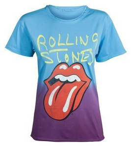bluzka damska ROLLING STONES - TONGUE, barwiona