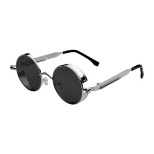 okulary LENONKI STEAMPUNK RETRO RAY SILVER