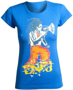 bluzka damska ENEJ - KOZAK niebieska