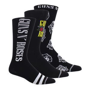 skarpetki GUNS N' ROSES - ASSORTED CREW zestaw 3 par