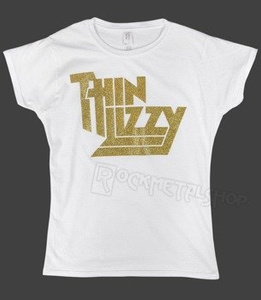 bluzka damska THIN LIZZY - GOLD SPARKLE LOGO