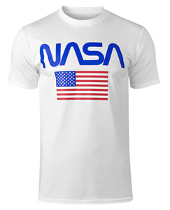 koszulka NASA - OLD GLORY biała