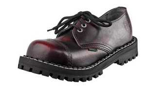 krótkie glany STEEL - RED / BLACK (3 dziurki)