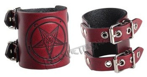 pieszczocha PENTAGRAM RED, 2-sprzączki