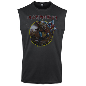 bezrękawnik IRON MAIDEN - TROOPER szary