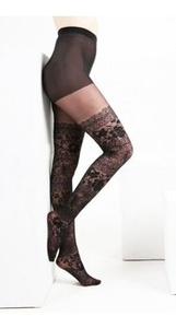 rajstopy VINTAGE LACE czarne