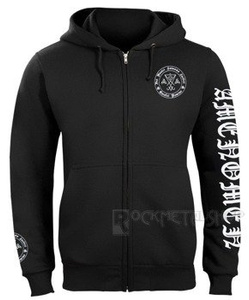 bluza AMENOMEN - NOMINE DEI NOSTRI SATANAS LUCIFERI EXCELSI rozpinana, z kapturem (OMEN061CR)