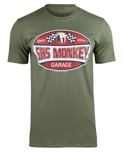 koszulka GAS MONKEY GARAGE - SINCE 2004 LABEL oliwkowa