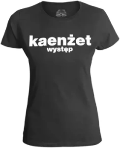 bluzka damska KAENŻET, KNŻ, KAZIK NA ŻYWO - WYSTĘP czarna