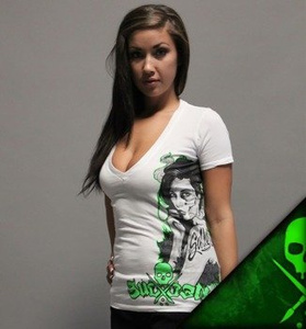 bluzka damska SULLEN - HALF GONE biała